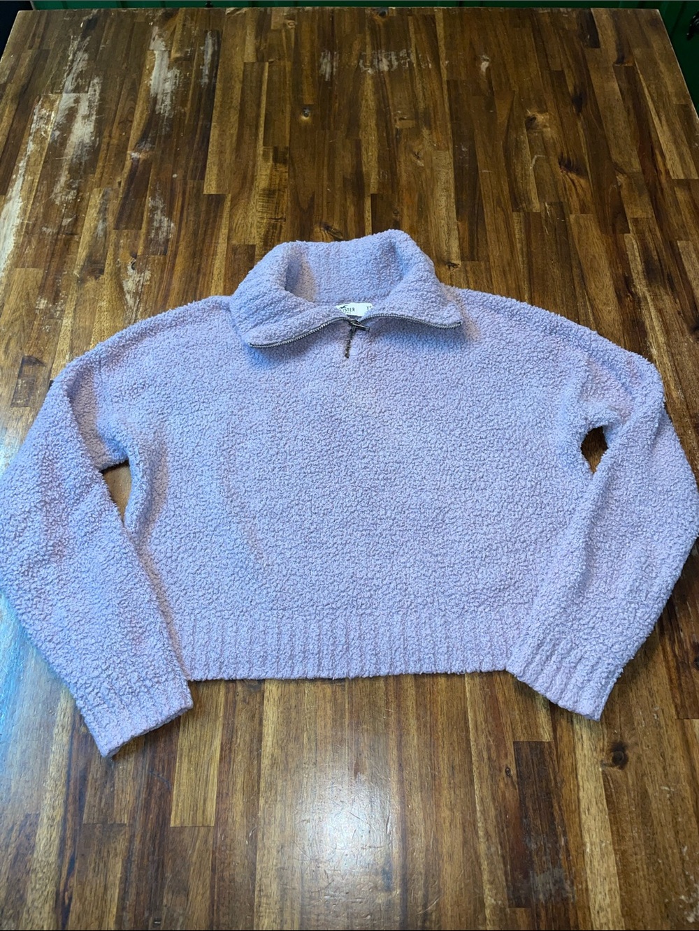 Hollister Crop Sweater in Lavender